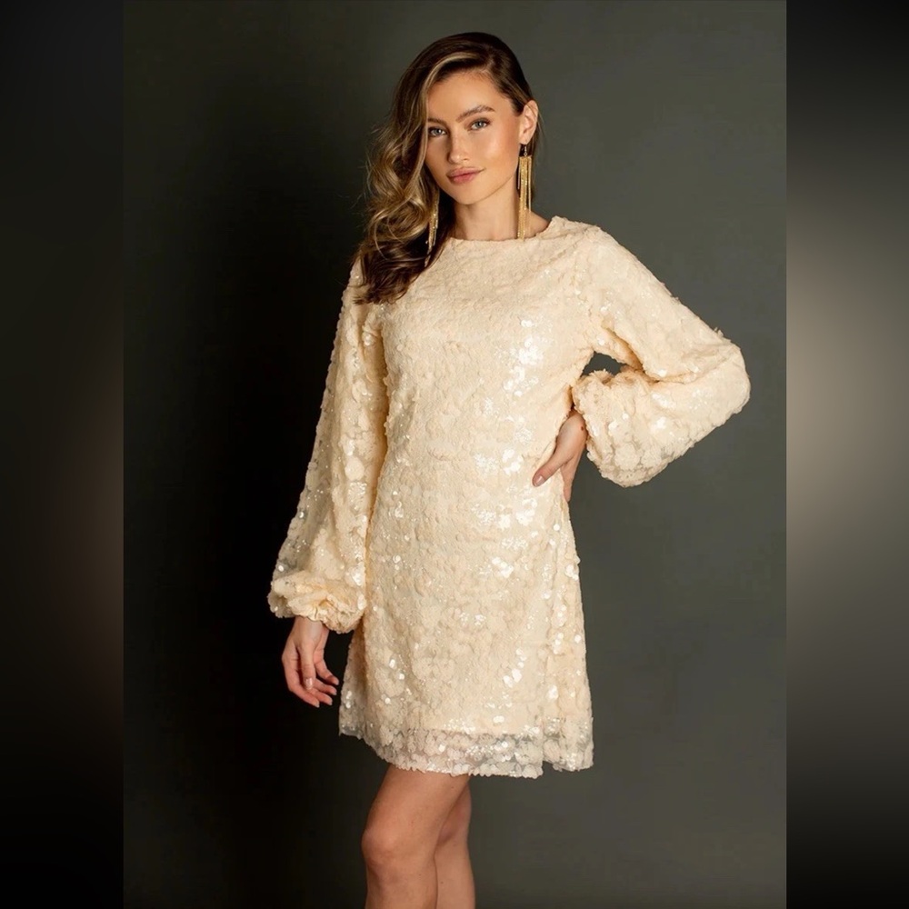 NWT Joyfolie Donatella Short Sequin Dress Medium